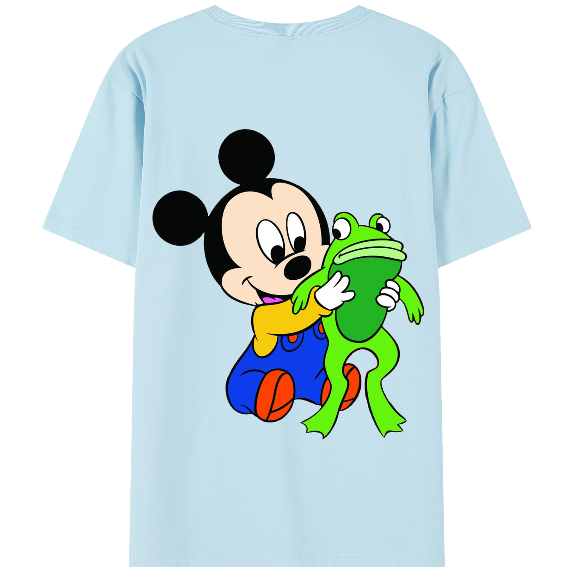（画像用） ミッキーマウス Mickey Mouse 綿100％半袖Tシャツ（背面プリント）